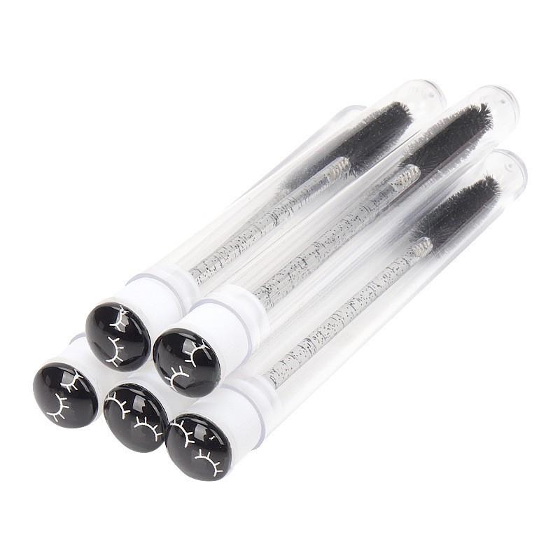 10 buc Tub Perie Gene Rezistent la Praf Gol Reutilizabil Etui Baghetă Mascara Gene Înlocuibil Aplicatori Machiaj