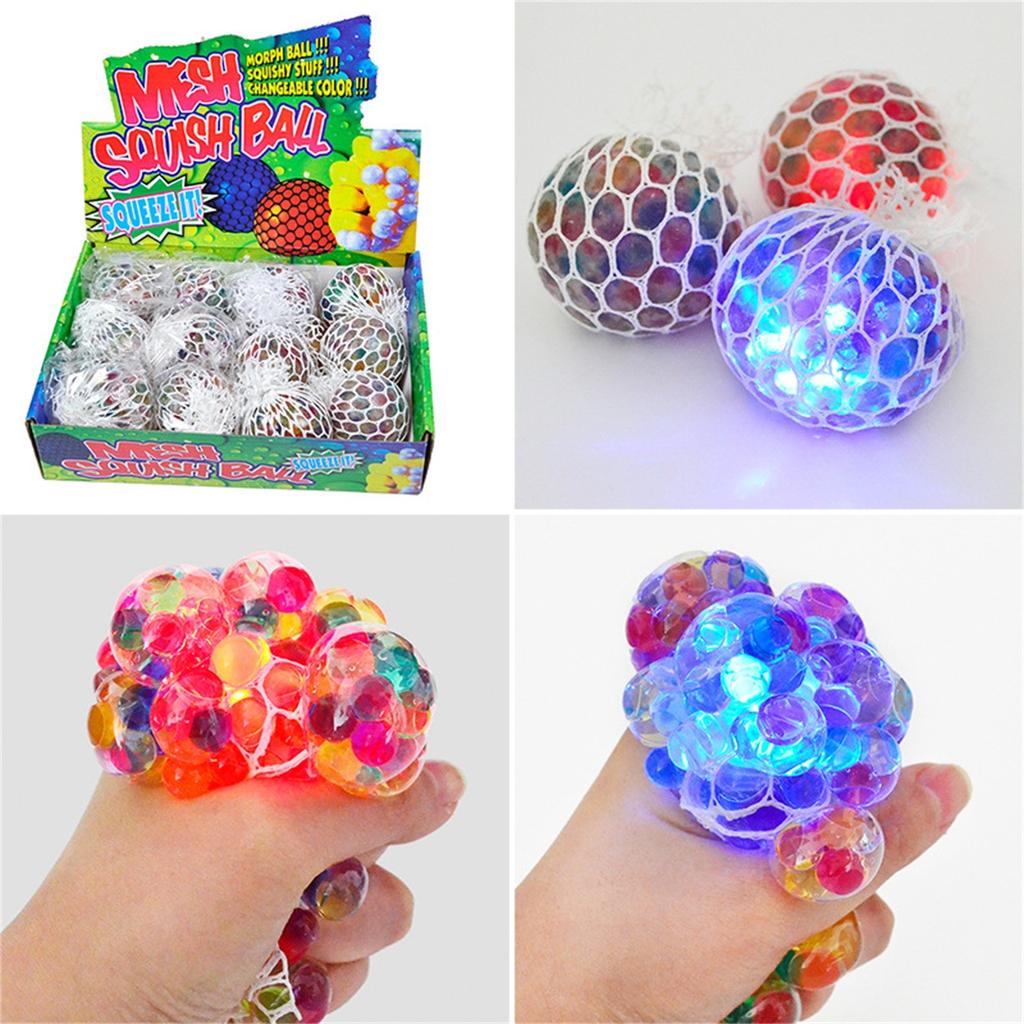 Mesh Ball Antistress Grape Balls Glowing Toy Colorful Stress Relief Toys For People Aged Over 15 Years 10ml