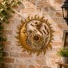 Weatherproof Metal Wall Art Aged Finish Outdoor Garden Decor  Outdoor Garden