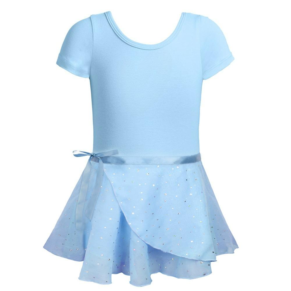 Girls Love Dance Skirt Girls Four Seasons Short-sleeved Ballet Practice Clothes Performance Clothes