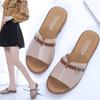 Νέα κορεατική έκδοση μόδας του The Hundred with Flat Bottom Sandals Drag