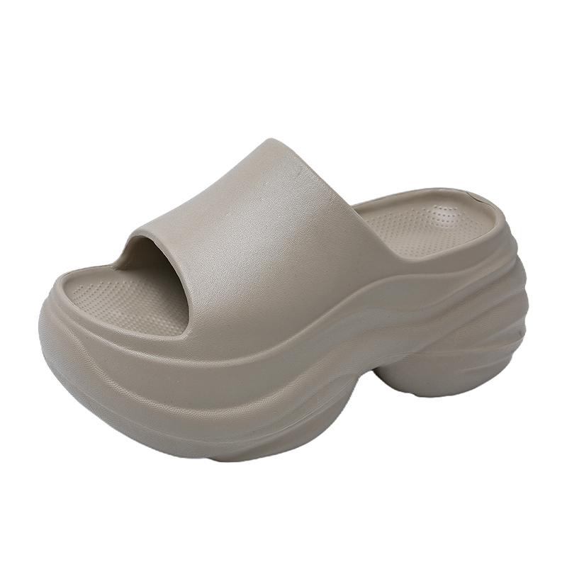 

Женские домашние тапочки, нескользящие, с увеличенной толстой подошвой, удобные, мягкие, уличные тапочки 41 серый