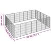 Vidaxl Kojec Dla Psa, 24 Paneli, Czarny, 50X100 Cm, Stal