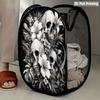 1Pcs Halloween Series 4 Pop-Up Laundry Hamper Expandable Mesh Hamper Basket for Room Bedroom Bathroom Organization Contemporary Storage