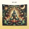 Lord Shiva Tapestry Hindu Lotus Art
