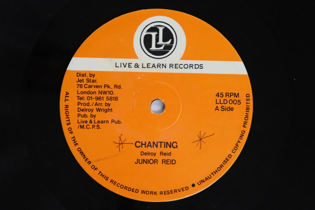 

12inch Record JUNIOR REID Chanting Woman Change Your Ways LLD005 LIVE LEARN RE 1985 US Reggae Ska Dub Used