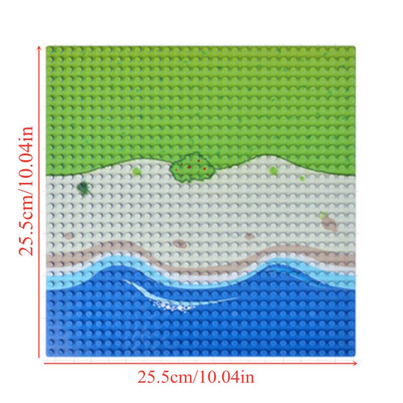 

Non-Toxic 1Pc 32*32Dots Baseplate Beach Island Base Plate Building Blocks Compatible Brands Bricks Plate Christmas Gift Toys For Children