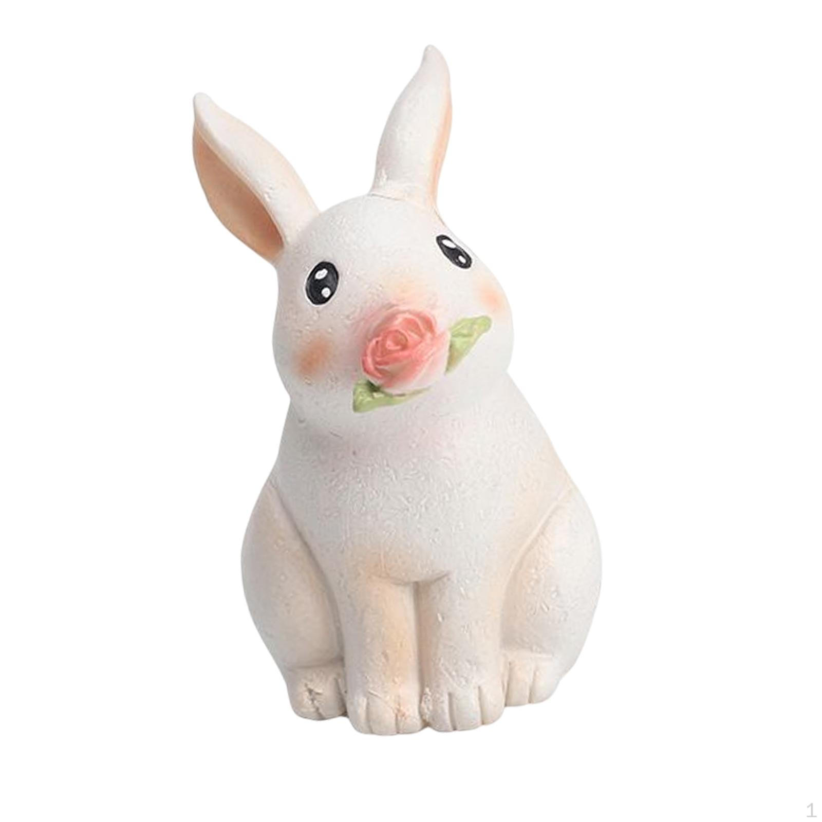 

Фигурка животного Миниатюрная скульптура из смолы для офиса и гостиной Bunny