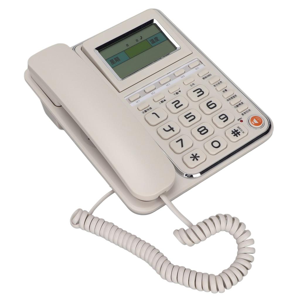 G035 téléphone filaire à gros bouton téléphone filaire à domicile avec haut-parleur pour les personnes âgées au bureau à domicile