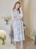 The Warmth Florist Frill One-Piece Apron_Gray