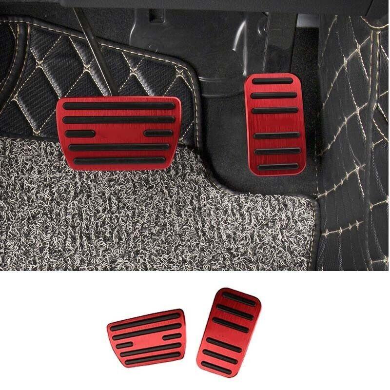 Aluminum Red Brake Pedal Accelerator Pedal Cover Trim For Honda CR-V 2017-2021