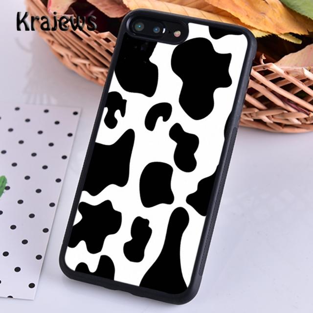 Cow Hide spotted fur Farm Animal Black White For iPhone 17 Air 16 Phone Case Cover 15 SE 14 plus 12 13 pro max