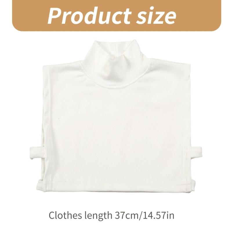 Turtleneck Collar Detachable Fake Collar Pullover Half Top Mock Neck Blouses Collar High Neck Cover for Women Layering