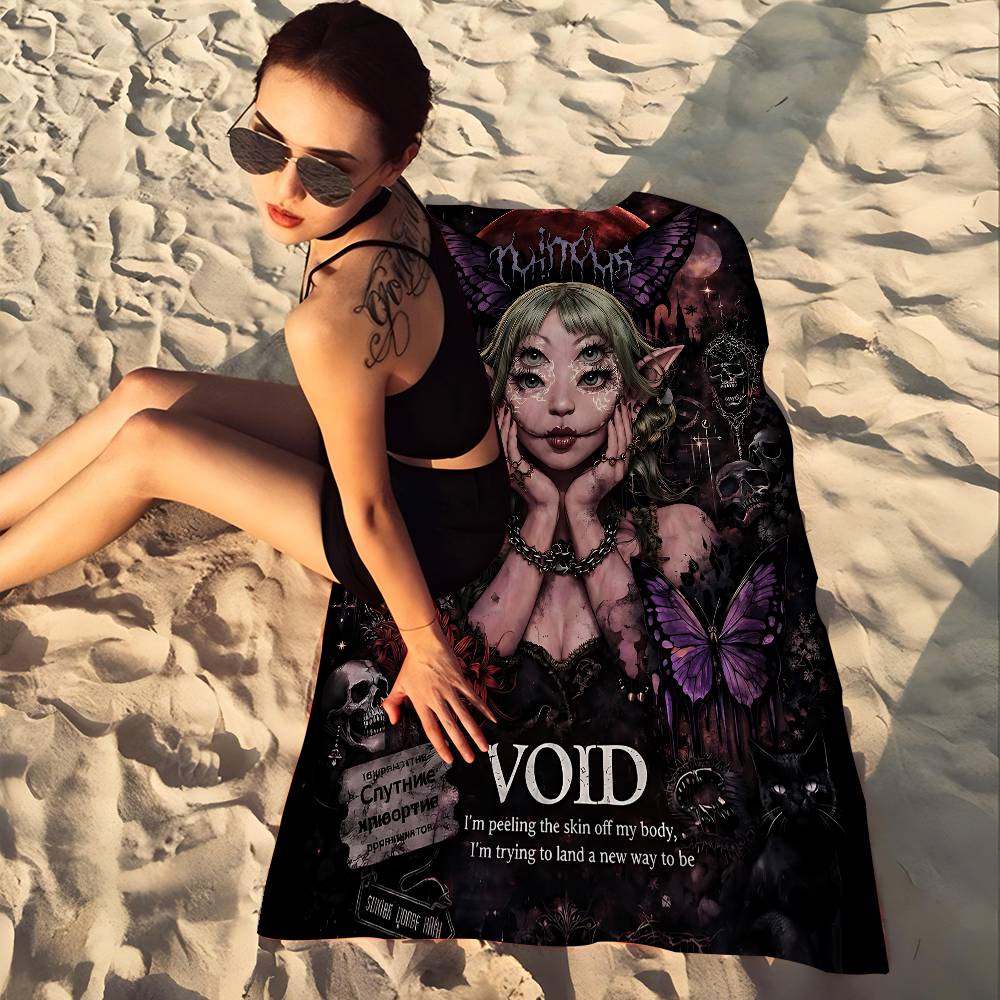 Popular Music Singer M-Melanie Martinez Big Microfiber Beach Towels Quick Dry Towel Sand Beach Towels Pool Towel for Travel Yoga