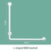 Anti-Slip L-Shaped Bathroom Handrail for Elderly and Disabled - Toilet Safety Handle