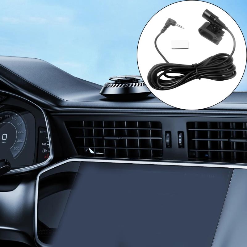 Flexible 3.5mm Microphone Assembly Mic for Car Vehicle Head Unit Bluetooth-compatible Radio Recording Accessories