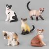 Seashell Cat Figurine: Realistic Kitten Toy Model