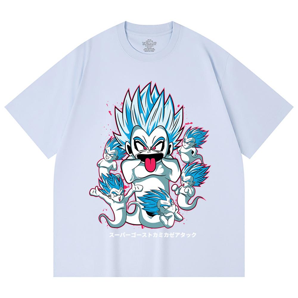 230 Gsm 100% Cotton Dragon Ball V55 Kamikaze Print Unisex Heavy Cotton T Shirt