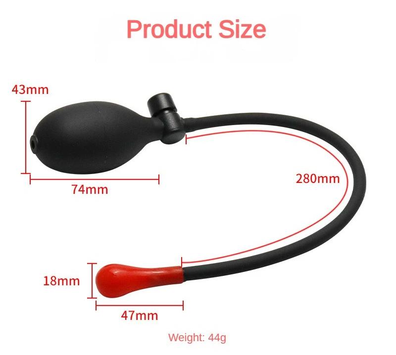 Inflatable Anal Plug For Beginner Anal Sex Easy To Insert Expandable Mini Butt Pump Sex Toy For Men Women