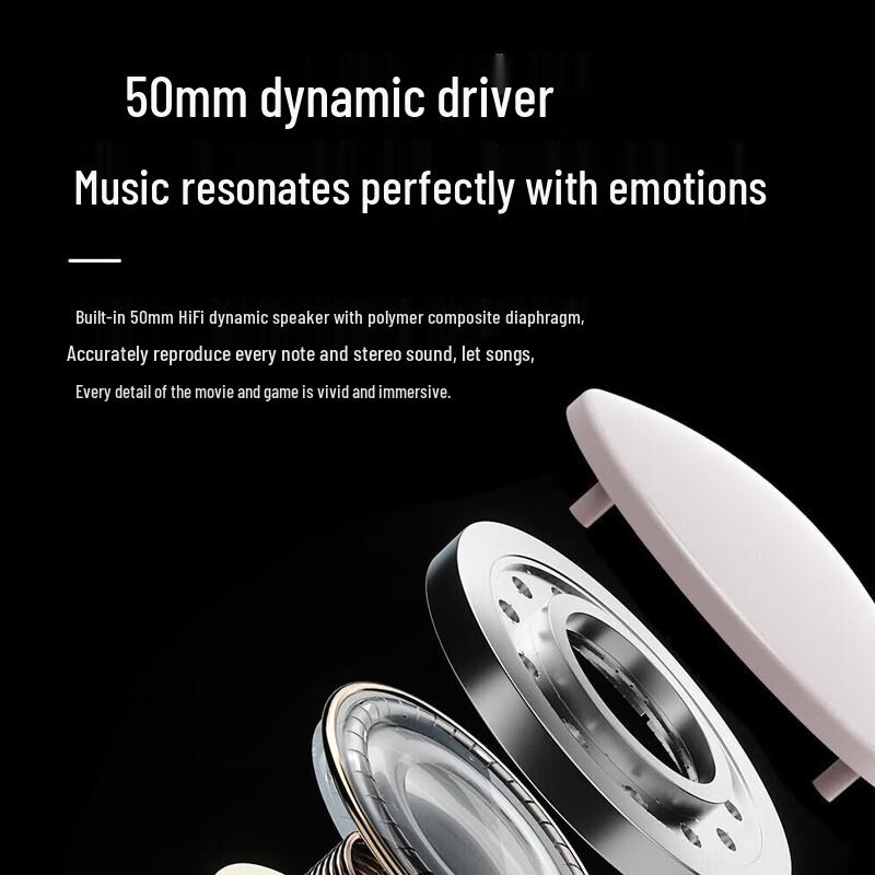 Jing Weidu WL77 Over-Ear Bluetooth Noise-Cancelling Headphones