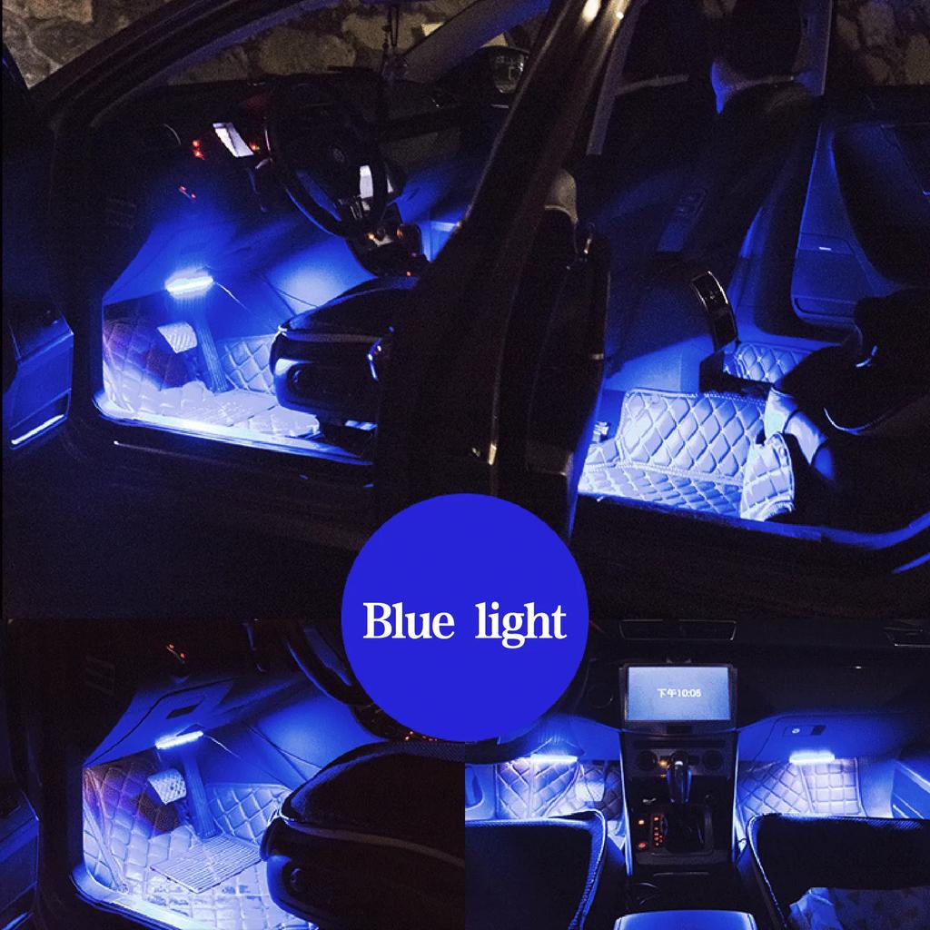 12V Car Footwell LED Lights - Music Sync, Overload Protection, Cigarette Lighter Powered