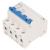 Mini Circuit Breaker 4 Pole 63A Current Breaker Protector Circuit Switch for Resident 400V