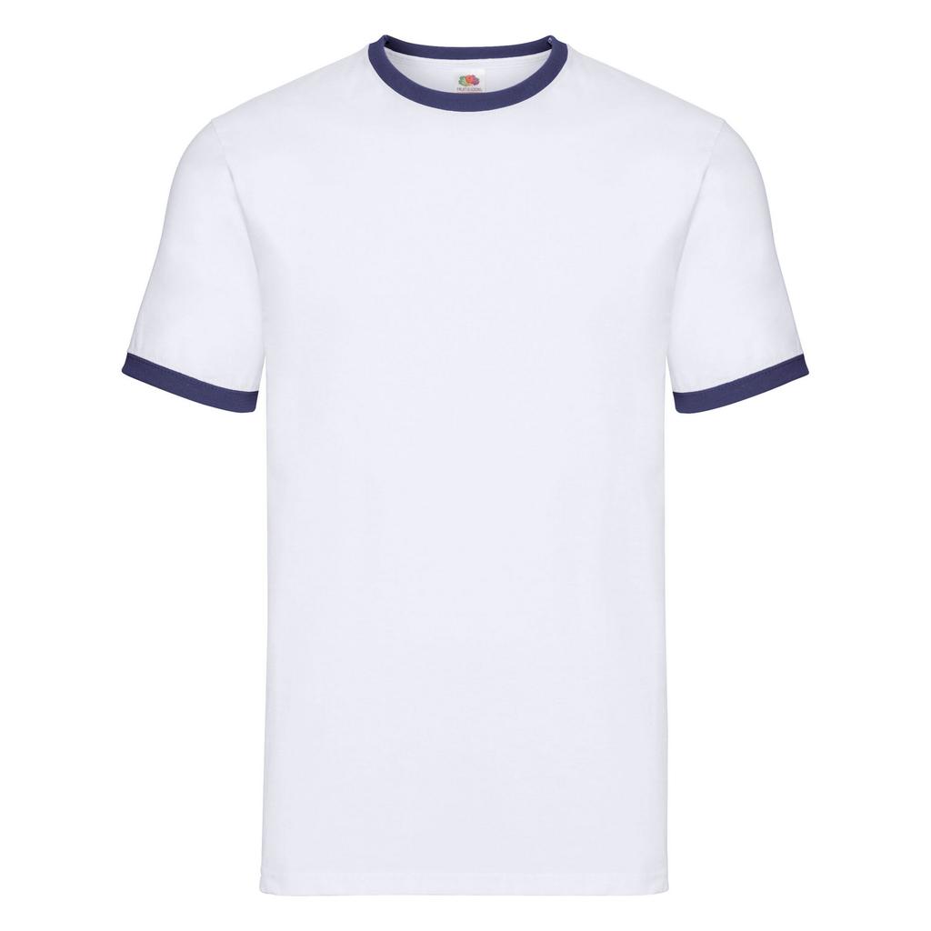 FRUIT OF THE LOOM Mens Contrast Ringer T-Shirt
