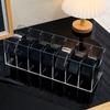 Transparent Acrylic Storage Boxes  Desktop Belt Multi-Grid Organizer Cosmetic Storage Boxes With Dividers