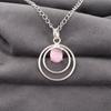 Pink Cat's Eye Pendant, 925 Sterling Silver Pendant Jewelry, Handmade Pendant Gemstone Jewelry For Memorial Day