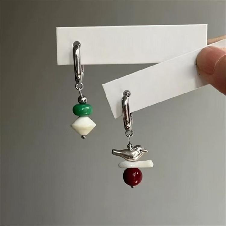 Elegant Black Dog Earrings Fashionable Asymmetrical Black Dog Earrings Accessory Adding Charm To Any Outfit