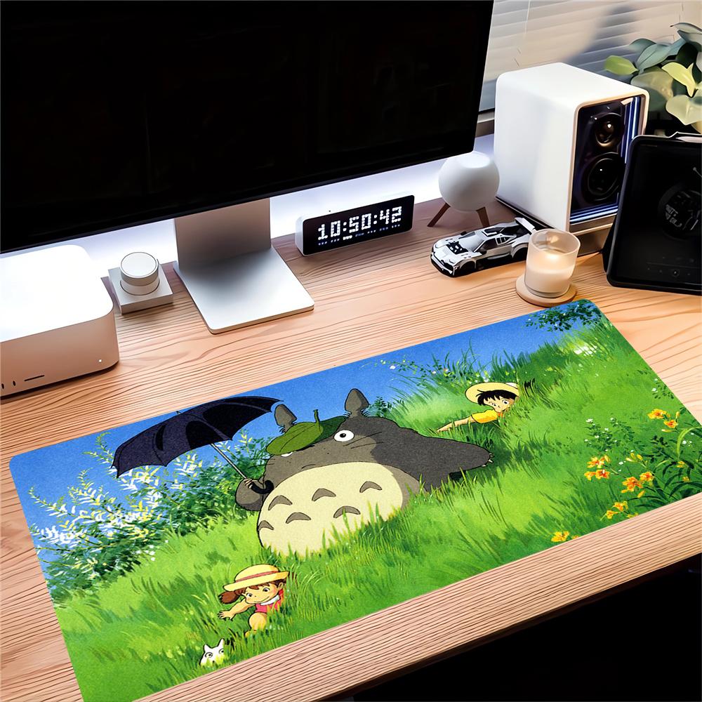Neighbor Totoro Adventure Large Gaming Mouse Pad Nonslip Rubber Base Waterproof Desk Mat For Office Pc Laptop