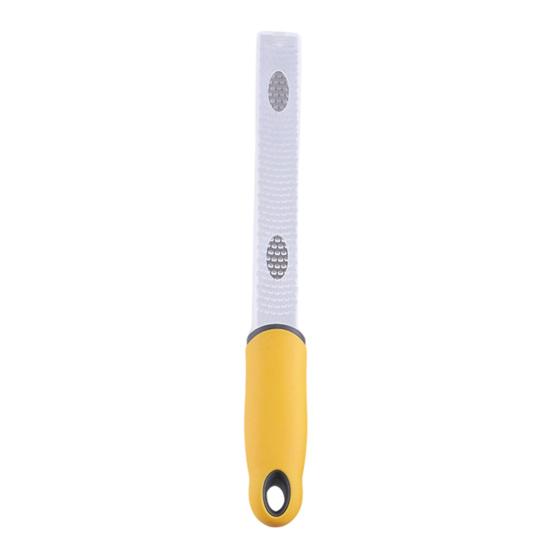 Stainless Steel Cheese Multi-Purpose Grater Rust-Proof Lemon Kitchen Peeler Zester Grater Ergonomic жёлтый