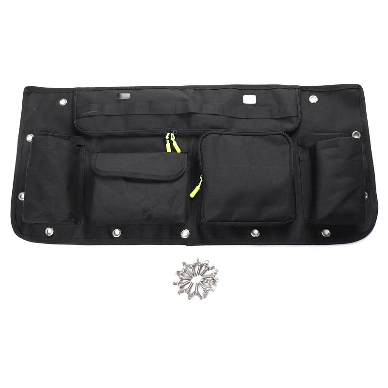 

For Land Rover Defender/L663 tailgate hanging bag car rear tailgate hanging bag storage bag 1pcs 90 110 130 2020 2021 2022 2023 чёрный