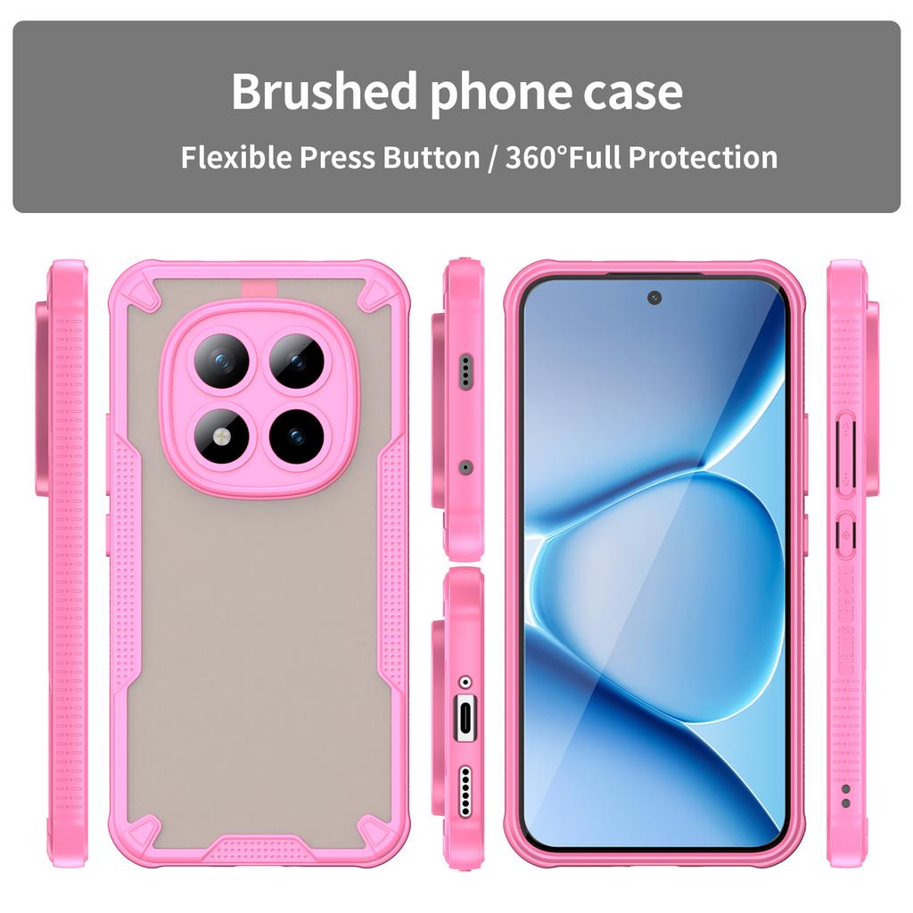 For Xiaomi Poco M8 Pro 5G/Redmi Note 15 Pro+ 5G (Global) Case PC + TPU Semi-Transparent Frosted Finish Protective Phone Cover