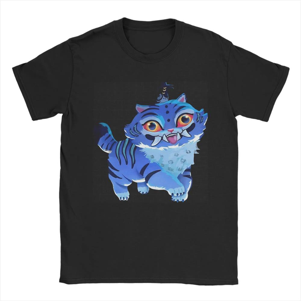 Cute Demon Cat K Pop Demon Hunter Cotton T-Shirt Men Summer Y2K Casual T Shirts Crew Neck Trending Women Oversized Print Clothes