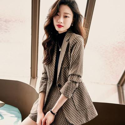 Mini Ensemble Costume Printemps/Automne Léger Luxe Haut de Gamme Décontracté Mode Personnalité Style Xiao Xiang Costume Short Ensemble Deux Pièces Femme