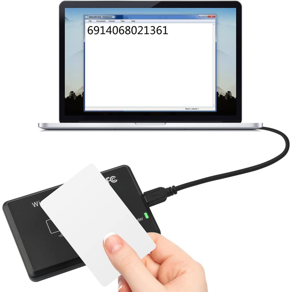 125kHz 13.56MHz Dual Frequency ID IC Reader USB Driverless Contactless Reading Machine for Property/Office/Store