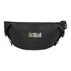 Trendy Logo Woven Strap Polyester Chest Bag Waist Bag Regular Unisex Bags Black DK011072