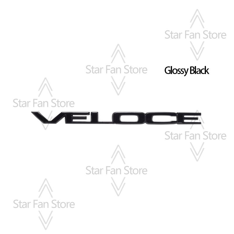 BEZO1 Metall VELOCE TI Abzeichen 3D Aufkleber Auto Kofferraum Karosserie Emblem Aufkleber Styling Für Alfa Romeo Giulietta Spider Junior Stelvio Tonale Mito