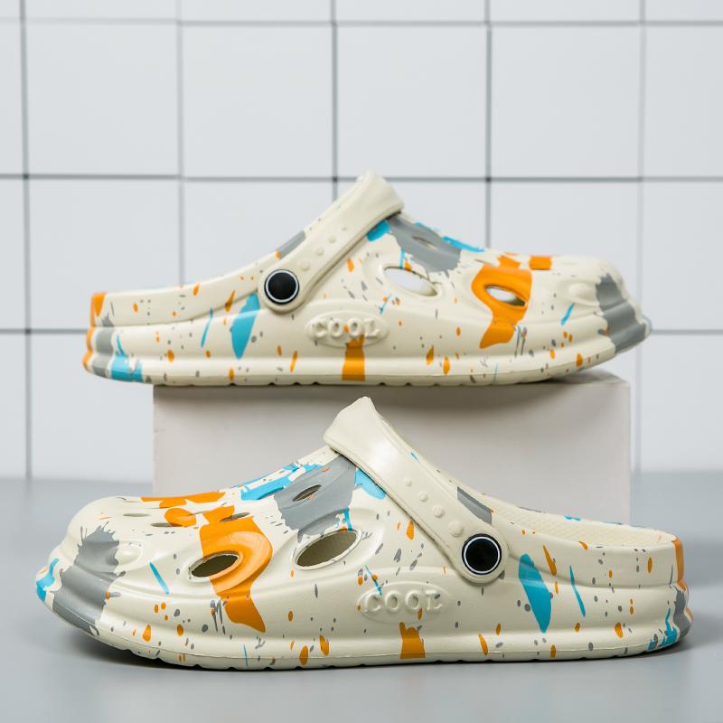 Croc Shoes, Summertime Fashion Forward Outside Athletic Beach Slide Shoes, Anti-Skid, Soft-Soled, Breathable Outside Sandal Shoes