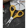 3CR13 Edelstahl Mini Angelschere PP Komfortgriff Fischschnurschneider Handwerkzeuge zur Fischkontrolle