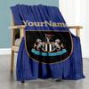 Newcastle 3 Customize Text Blanket Gift Customizable Blanket Soft & Cozy Suitable for Couch Living Room Livingroom Nap All-Season Use