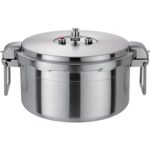 Wonderchef Pro Big Pressure Cooker, NPDC16, Professional Grade, 16L, All-Stainless Steel, Large Capacity, Shallow, Clean, Time-Saving, Non-Stick Tripl