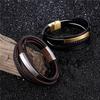 2026 Simple Men's Pipe Leather Bracelet European and American Simple Magnet Frosted Button Head