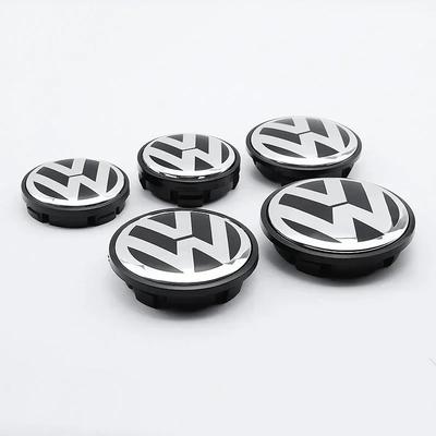 Per VW Caldo 2025 Nuovo 4pz Adesivi Coprimozzo Ruota Auto Tappo Mozzo Accessori Decorazione Auto Per Volkswagen R Golf 4 Motion GTI