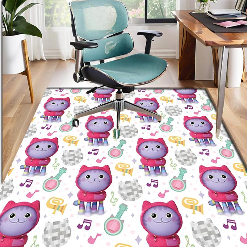 Gabby's Puppenhaus Muster Teppich, Innen-/Außenmatte, für Picknick, Spielzimmer, Schlafzimmer, Büro, Wohnzimmer, Heimdeko Teppich, Geburtstagsgeschenk