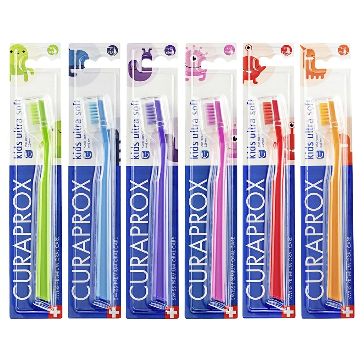 

Набор зубных щеток Curaprox kids из 6 штук (6 цветов)
