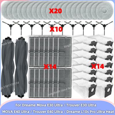 Pasuje do Dreame Mova E30 Ultra / Trouver E30 Ultra / MOVA E40 Ultra/ Dreame L10s Pro Ultra Heat Szczotka Tricut Filtr Mop Ścierka Worek
