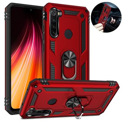 Para Xiaomi Redmi Note 8T 7 8 Pro Funda de lujo a prueba de golpes para Redmi 7 8 7A 8A Funda trasera con soporte de anillo magnético para coche