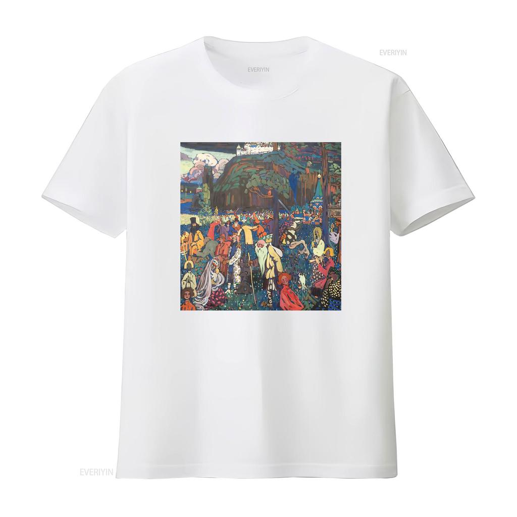 Colorful Life Das Bunte Leben Wassily Kandinsky T Shirt Art Fine For Her Him Lover Vintage Stylish Homme Soft Stretched